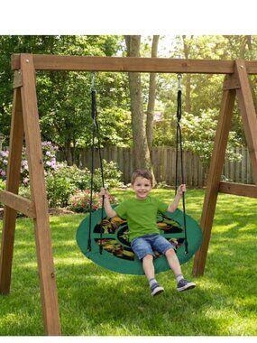 Teenage Mutant Ninja Turtles 40” Saucer Tree Swing for Kids – Heavy-Duty Flying